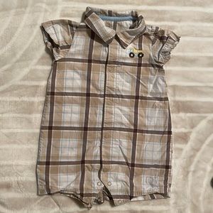 5/$20 Baby boy nice one piece plaid